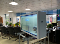 55 75 86 pouces taille humaine hologramme armoire écran LCD Transparent Ai Interaction 3D affichage holographique LCD vitrine publicitaire