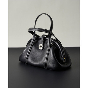 2026 New Full Grain Leather Dumpling Bag Women Luxury <b>Mini</b> Handbag Crossbody Shoulder Bag - Product Image 3