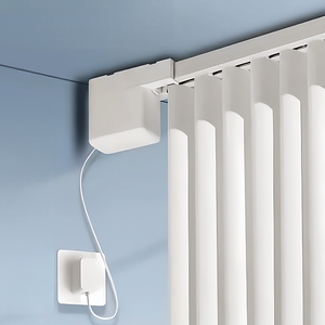 Moteur de <span class=keywords><strong>rideaux</strong></span> à commande vocale intelligente en anglais, design tendance, facile à utiliser pour la maison, le salon, la chambre à coucher - Product Image 2