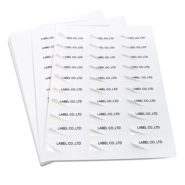 Wampolet Custom Sheet Die Cut Sticker Sheets Self Adhesive A4 Size Inkjet Laser Label Shipping Address Label