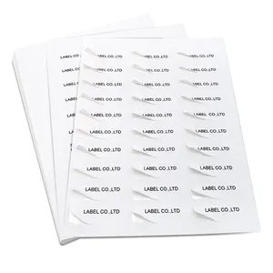 Wampolet Custom Sheet Die Cut Sticker Sheets Self Adhesive A4 Size Inkjet Laser Label Shipping Address Label
