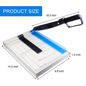 Coupe-papier manuel A4 297 mm x 240 mm, capacité de 20 feuilles, outil de découpe en plastique - Product Image 2
