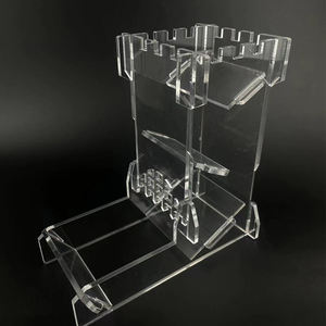 Tour de dés Donjons et Dragons Logo personnalisé <span class=keywords><strong>RPG</strong></span> <span class=keywords><strong>Jeu</strong></span> de dés en acrylique transparent - Product Image 5