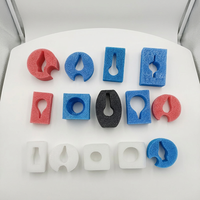Plateau en mousse EPE noire découpée sur mesure, absorbant les chocs, pour le stockage de tubes à essai, matériau de protection, emballage en mousse éponge