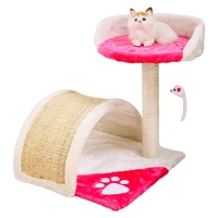 Petit arbre à chat mural, griffoir, lit pour chat, jouet pour animaux de compagnie, résistant aux griffures, pour l'escalade en intérieur, en tissu velours