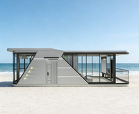 Maison préfabriquée de luxe moderne, type Granny Pod, structure en acier, alimentée à l'énergie solaire, insonorisée, pour villa, boutique, vente en gros, directement de l'usine
