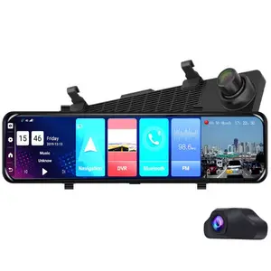 Grabador de vídeo DVR para salpicadero de coche, cámara con navegación GPS, Android 8,1, ADAS, lente Dual, 12 pulgadas, IPS, 4G, <span class=keywords><strong>Full</strong></span> HD, 1080P, nuevo - Product Image 1