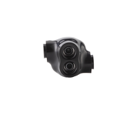 Conectores de Cable Eléctrico Negros UL QMS-S2-1, Conectores Multi-Tap Aislados, Entrada de un Solo Lado, UL NO-UL