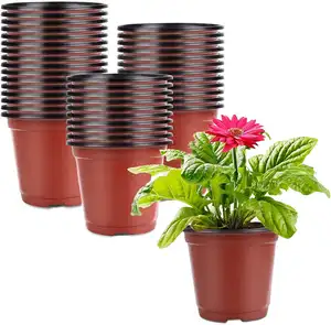 2021 léger Usine double couleur d'intérieur Pépinière Plante pot de fleur Pour jardin - Product Image 1