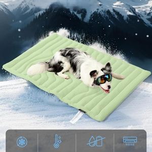 Pet Cooling <b>Mat</b> Luxury Modern Solid Soft Cooling Dog <b>Cat</b> Pad Dutch Velvet Quilted Eco-Friendly Washable Anti-Slip Breathable - Product Image 2