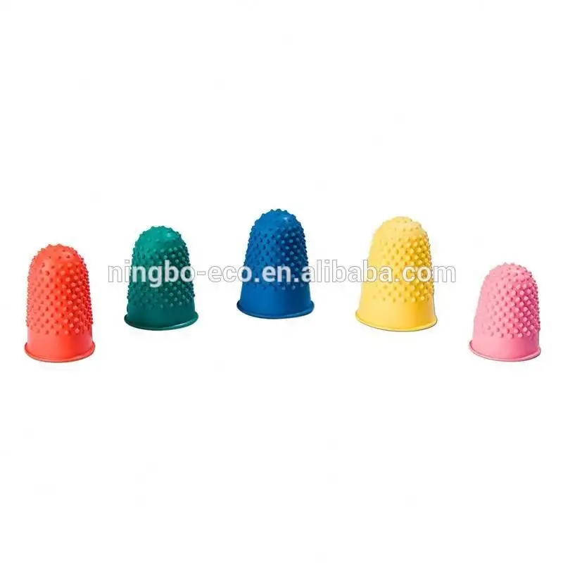 Conjunto de 5 piezas Anti-Slip Non-Stick de dedo de goma de silicona consejos cubierta suave ecológico dedo Protector de la cubierta dedo cunas