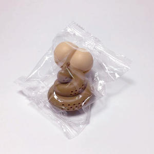 Colador de té de silicona en forma de caca, Infusor de té de hojas sueltas, personalizado, gran oferta, venta al por mayor - Product Image 3