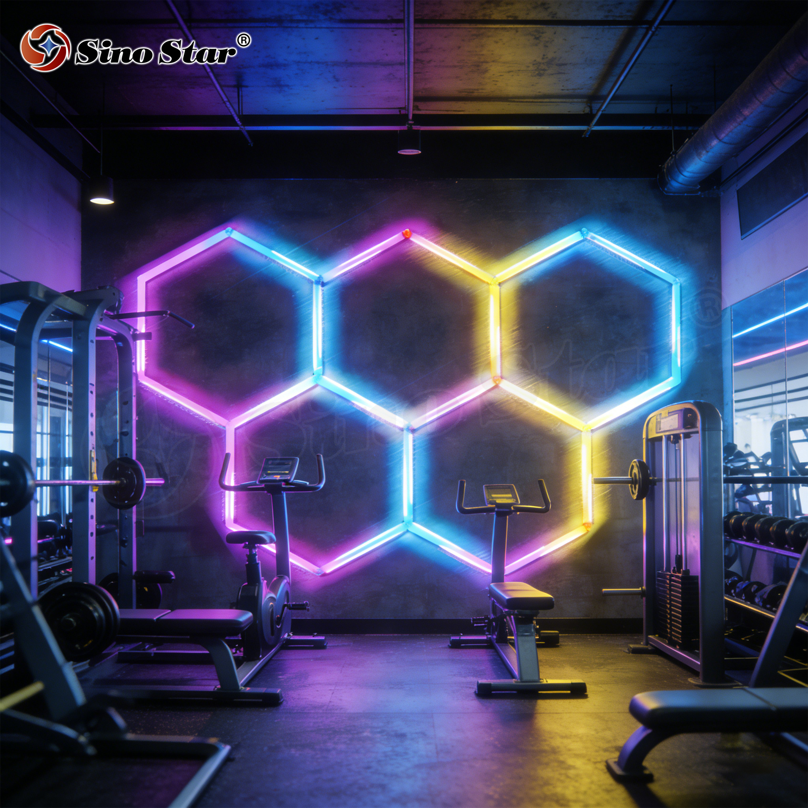 Sound Activated RGB Light Music Rhythm LED Light for Car Repair Store Fitness Center Gaming Room KTV Bar Club Decor