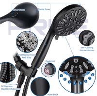 Pommeau de douche à main moderne américain à 9 fonctions stimulant la pression et économisant l'eau pistolet de pulvérisation multifonction Massage par jet