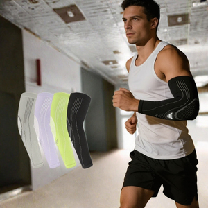 Manchons de compression 3D tricotés respirants à séchage rapide, réfléchissants, protection UPF 50+ pour la course, le cyclisme et le basketball - Product Image 3