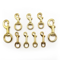 Vente chaude Crochet pivotant en cuir de différentes tailles Fermoir en laiton Crochet à déclenchement Crochet à pression en laiton massif