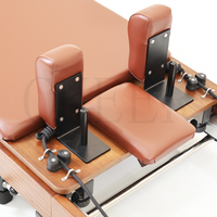 Machine de Pilates pliable durable en bois de chêne rouge massif avec finition noyer pour équipement d'entraînement en studio de Pilates