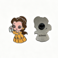 Épinglette personnalisée avec chaîne, badge métallique doré, épinglette rotative en émail souple ou dur, motif dessin animé anime, épinglette personnalisée Rotary International