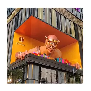 3D Led Video Wall Giant LED Screen Mounted Wall Led Display Outdoor Advertising Ads Capacitive Circular Flexible Led Screen