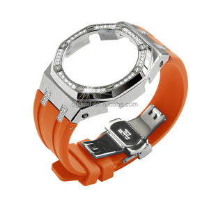 EN VENTE Luxury Gen. 5 Mod Kit pour boîtier en métal avec lunette en diamant et bracelet en caoutchouc pour GM-2100 GA-2100 <span class=keywords><strong>GMA</strong></span>-<span class=keywords><strong>S2100</strong></span> - Product Image 6