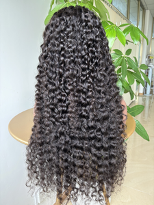 Peluca de cabello humano <span class=keywords><strong>frontal</strong></span> de encaje completo Cabello virgen crudo rizado 13x4,13X6 Proveedores de pelucas delanteras de encaje - Product Image 3