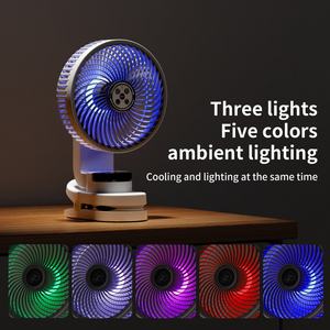 Ventilador Socool de 20000 mAh, Ventilador Portátil con Batería de Vapor de Agua, Recargable, Turbo, para Uso en Exteriores, Camping, Automóvil, Multifunción, con Clip, 9 Velocidades - Product Image 4