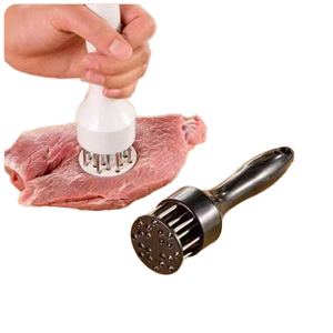 Machine à attendrir la viande en acier inoxydable pour porc, bœuf, steak, poulet – Outil de cuisine essentiel en métal pour attendrir la viande et éliminer les arêtes. - Product Image 1