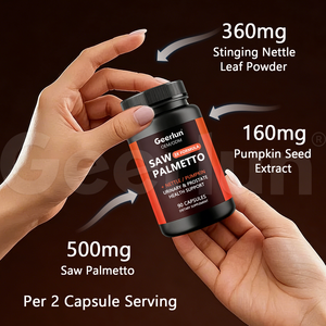 Cápsulas de Saw Palmetto 3X Fórmula Directa de Fábrica, Suplemento para la Próstata y el Sistema Urinario, para Hombres - Product Image 2
