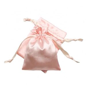 Bolsa de Regalo Personalizada Reutilizable de Satén de Seda con Cordón, para Joyería, Cosméticos, Maquillaje, Celulares, Zapatos, etc. - Product Image 2