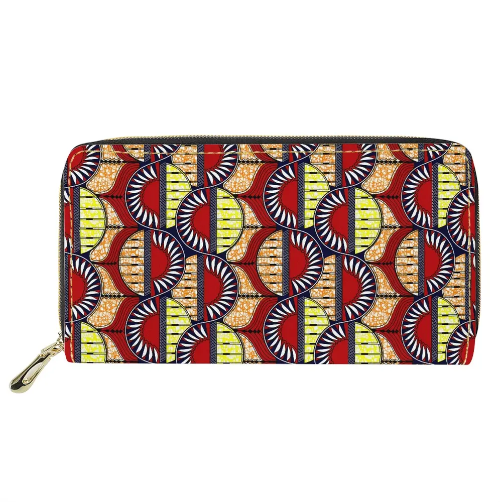 Grosir Dompet Wanita Mewah Kostum Tradisional Afrika Bunga Dicetak Dompet Kustom untuk Pesta Dompet Wanita Kapasitas Besar