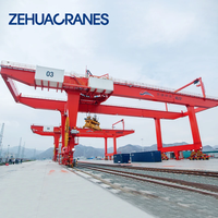 Système de manutention de conteneurs par grue portique sur rail (RMG) pour terminaux automatisés et plateformes de fret intermodal