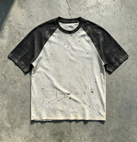 T-shirt surdimensionné de haute qualité fabriqué en Chine, 275 gsm, couleur personnalisée, impression personnalisée, t-shirt délavé