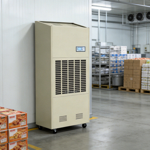 Déshumidificateur industriel professionnel 210L/jour avec chauffage et contrôle intelligent PLC RS485 pour entrepôt avec mémoire de coupure de courant - Product Image 1