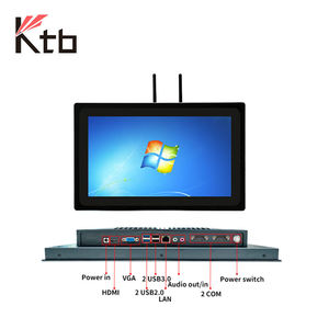 PC Industriale Fanless Impermeabile IP65 KTB, <span class=keywords><strong>1000</strong></span> Nits, <span class=keywords><strong>10</strong></span>.4 12.1 15 17 Pollici, Linux Win <span class=keywords><strong>10</strong></span> Integrato, PC con Schermo Touch Industriale - Product Image 1