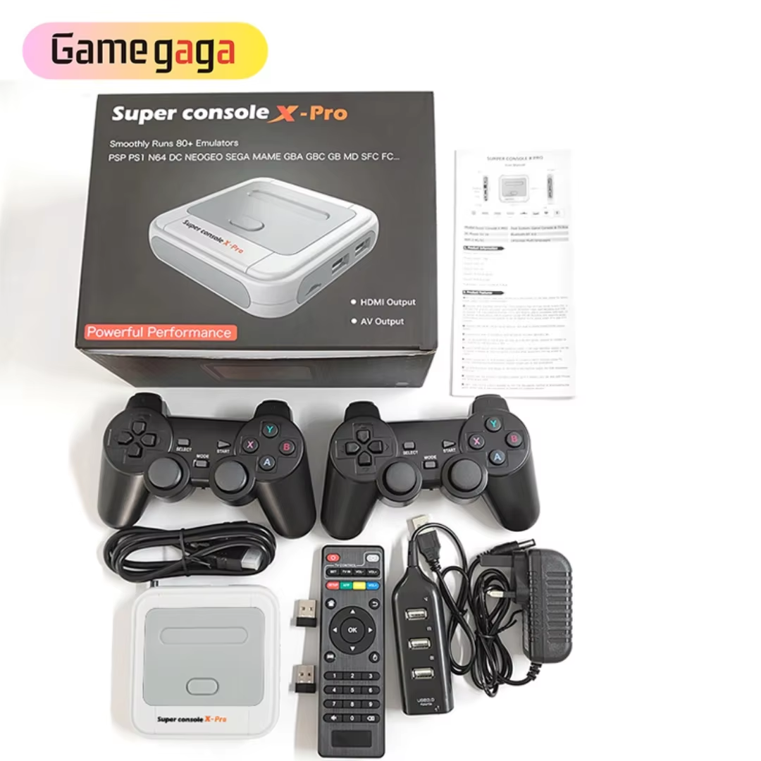 Super Console X Pro 4k Hd Retro Handheld Game Console 64gb Dual