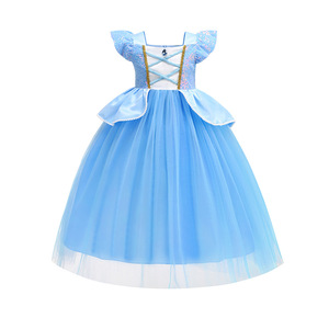 Nouveaux enfants Halloween Costume paillettes <span class=keywords><strong>princesse</strong></span> cloche habiller <span class=keywords><strong>raiponce</strong></span> tenue <span class=keywords><strong>princesse</strong></span> robe pour fille cadeau d'anniversaire - Product Image 5