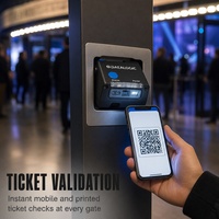 Lecteur de codes-barres 2D à montage fixe OEM avec personnalisation de marque et impression d'étiquettes privées, MOQ 1 pièce pour la création de votre propre marque