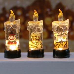 Nuevo Producto en Oferta, Velas LED Navideñas de Luz Blanca Cálida con Agua, Ecológicas, Funcionan con Pilas, Precio al por Mayor - Product Image 5