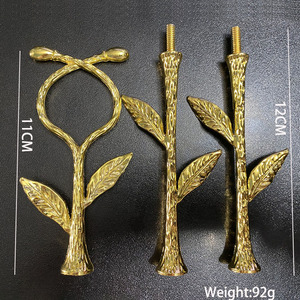 Suporte de Metal para Bolo de 3 Andares YS Gold, Bandejas para Doces e Sobremesas, Acessórios para Exibição em Eventos e Festas de Casamento - Product Image 6