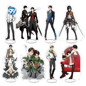Attack on Titan Eren Mikasa Levi soporte acrílico Anime Scout Regiment decoración de escritorio para regalo de Fans - Product Image 1