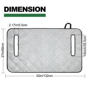 Housse de siège de voiturette de golf promotionnelle à motif personnalisé, portable, pour l'hiver, en coton soyeux, avec trous pour accoudoirs - Product Image 3