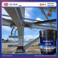 Peinture ignifuge intumescente pour structure en acier intérieure, revêtement pour bâtiment industriel, retardateur de flamme, vente en gros directe d'usine