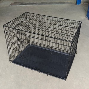 Cages pour chiens à double porte et tiroirs, chenils en métal - Product Image 3