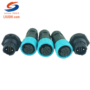 M16 2+8핀 5A/15A 정격 나일론 구리 접점 패널 4홀 소켓 무납땜 전원 전기 항공 커넥터 - Product Image 4