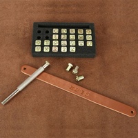 26x Metal Steel Punch Alphabet Letter Numbers Stamps Set Wood Leather Craft Tool