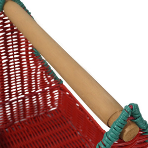 Panier de rangement en tissu tressé pour décorations de Noël transfrontalières, panier cadeau de Noël personnalisé en imitation rotin pour arbre de Noël - Product Image 4