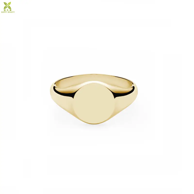 Hot Sale Europe and America women rings jewellery 14k gold signet ring