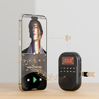 Radio AM/FM compacte pour personnes âgées/enfants, lecteur de carte TF sans fil, haut-parleur et écouteurs intégrés, écran LCD numérique, matériau plastique