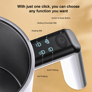 Đặt Hàng Trực Tiếp Hiện Đại 4-Trong-1 Điện 350Ml Sữa Frother Hấp Cấp Thực Phẩm Tự Động Nóng Và Lạnh Bọt Máy Frothe Nồi - Product Image 6