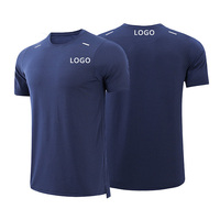Camisetas Deportivas para Hombre, para Gimnasio, Trotar, Entrenamiento, Cuello Redondo, Transpirables, de Secado Rápido, para Correr, con Logotipo Personalizado